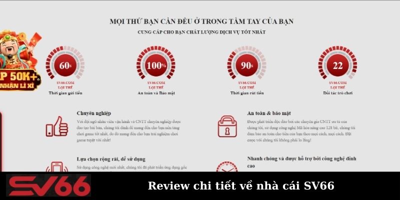 Review ưu điểm nổi bật tại SV66